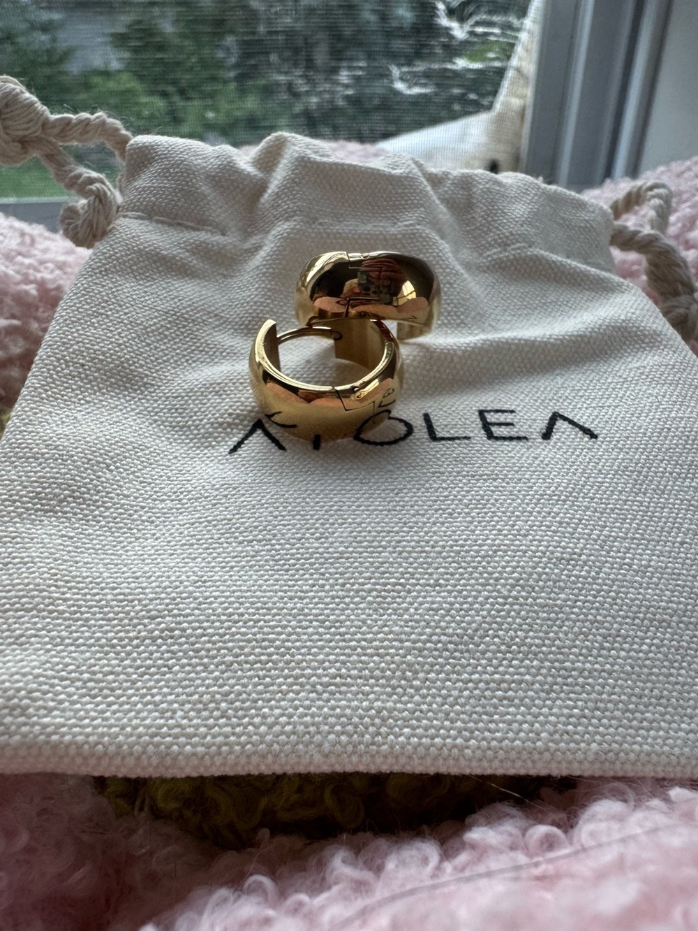 Atolea Chunky Gold Earrings